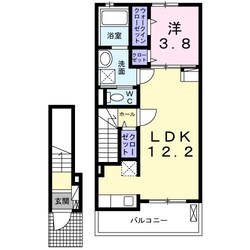 藤原町アパートの物件間取画像